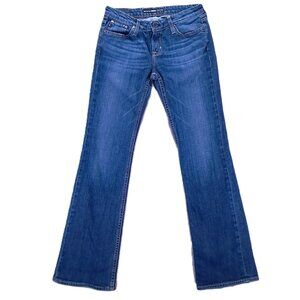 BIG STAR Jeans Women 29x31, Tag 28 L Remy Boot Cut Low Rise Stretch Whiskers